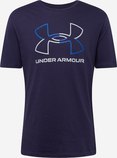 UNDER ARMOUR Camisa funcionais 'FOUNDATION' em azul / navy / branco, Vista do produto