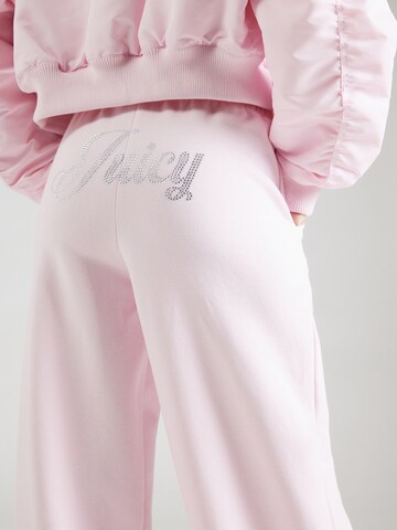 Wide Leg Pantalon 'Dach Alex' Juicy Couture en rose