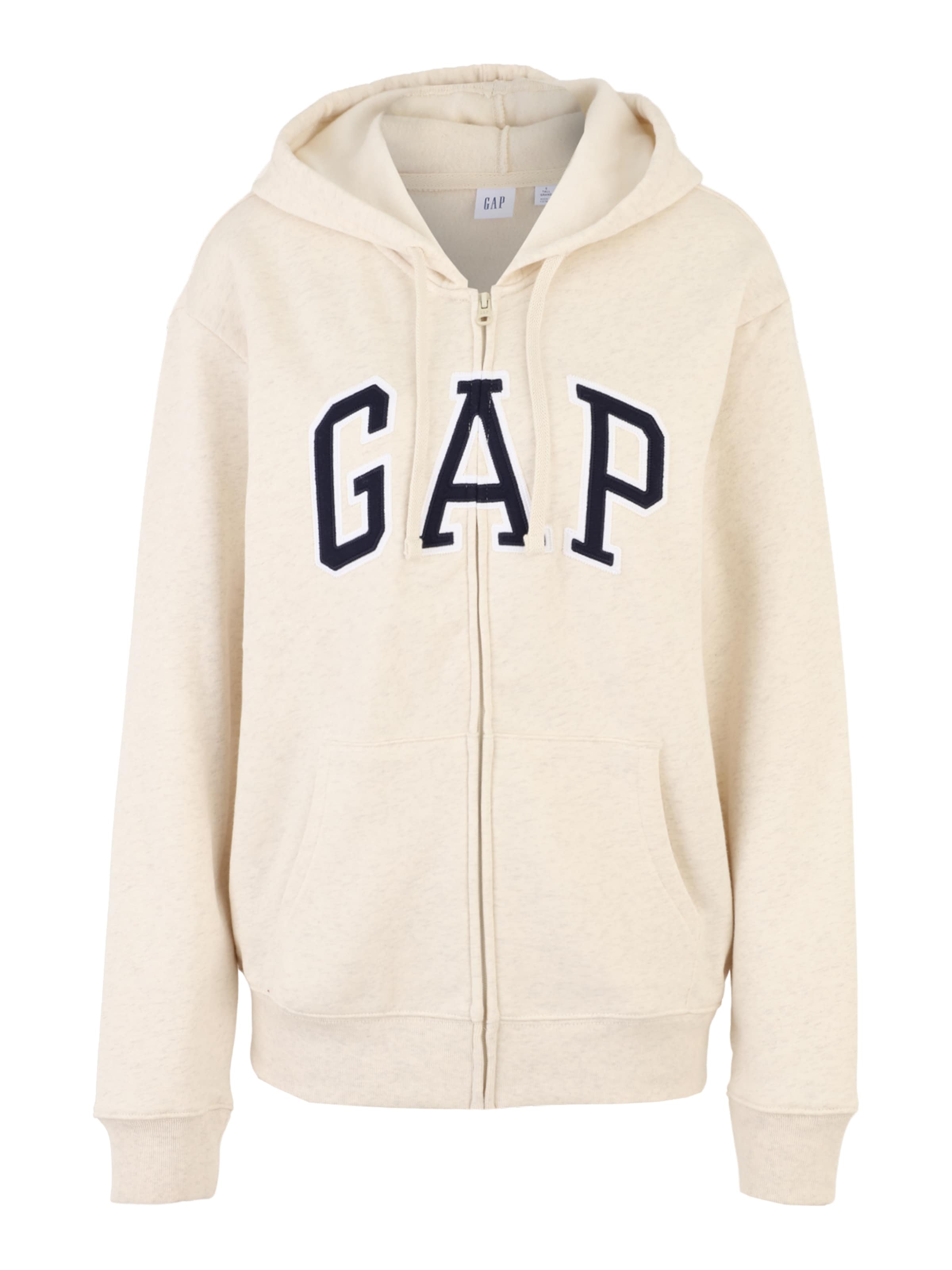 Giacca di felpa 'HERITAGE' di Gap Tall in beige: frontale