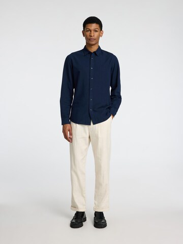 SELECTED Slim fit Button Up Shirt in Blue