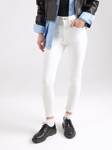 Calvin Klein Jeans Skinny Jeans in Wit: voorkant