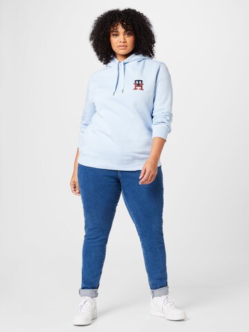 Tommy Hilfiger Curve Mikina – modrá