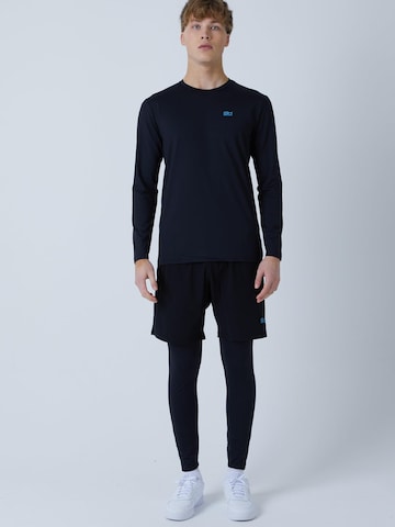 SPORTKIND Funktionsshirt 'Crew Neck Long Sleeve Shirt'‌‌‌‌‌‌‌‌‌‌ in Schwarz
