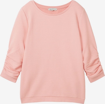 TOM TAILOR DENIM Sweatshirt i rosa: forside