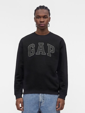GAP Bluzka sportowa 'HERITAGE' w kolorze czarny: przód
