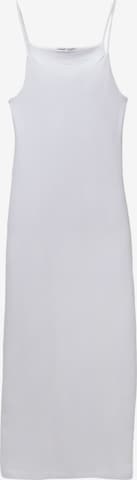 Robe d’été Pull&Bear en blanc : devant