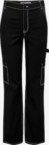 JDY - Loosefit Pantalón vaquero cargo 'TULGA' en negro: frente