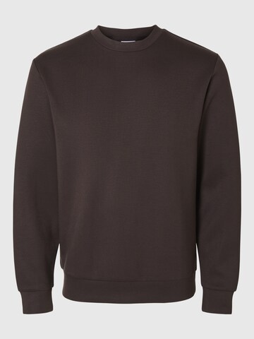 SELECTED HOMME Sweatshirt i brun