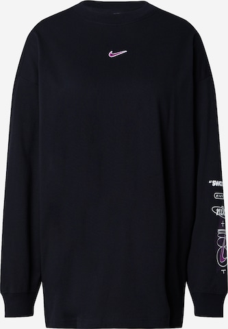 Tricou de la Nike Sportswear pe negru: față