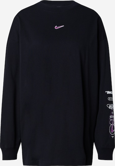 Tricou Nike Sportswear pe lila / negru / alb, Vizualizare produs