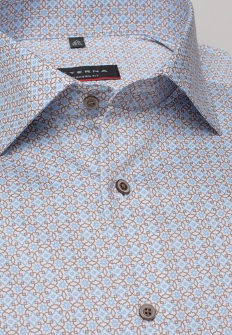 ETERNA Regular fit Button Up Shirt in Blue