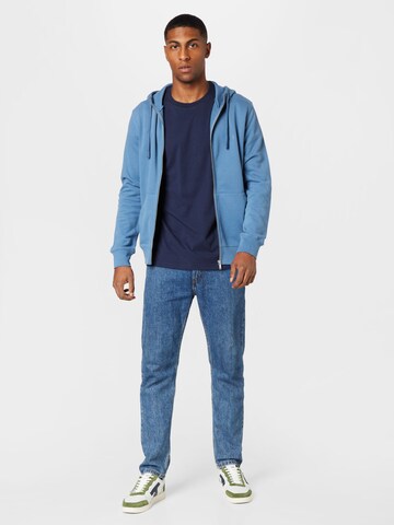 ARMEDANGELS Zip-Up Hoodie 'Gaston' in Blue