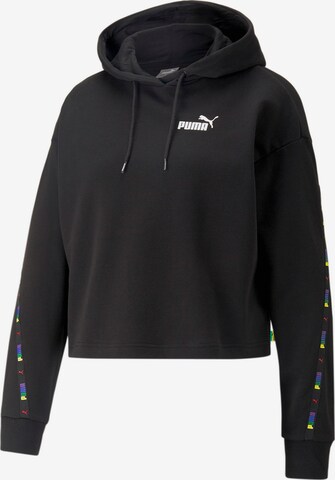 PUMASportska sweater majica 'POWER' - crna boja: prednji dio