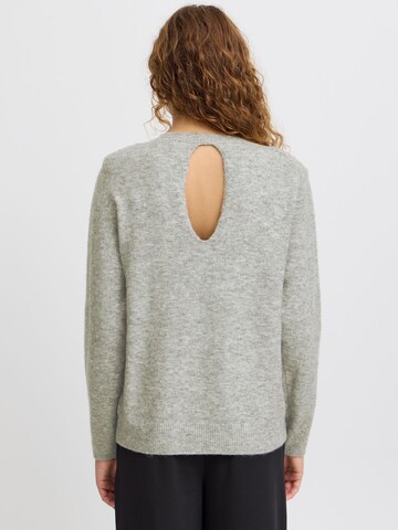 ICHI Pullover 'MACON LS8' in Grau