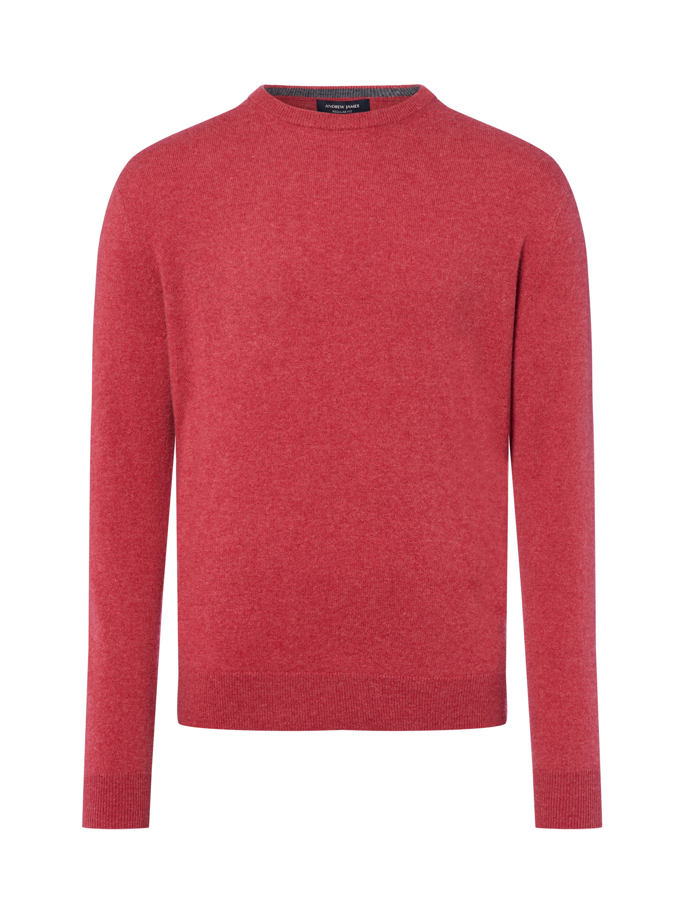 Andrew James Pure Cashmere Pullover in Rot: Vorderseite