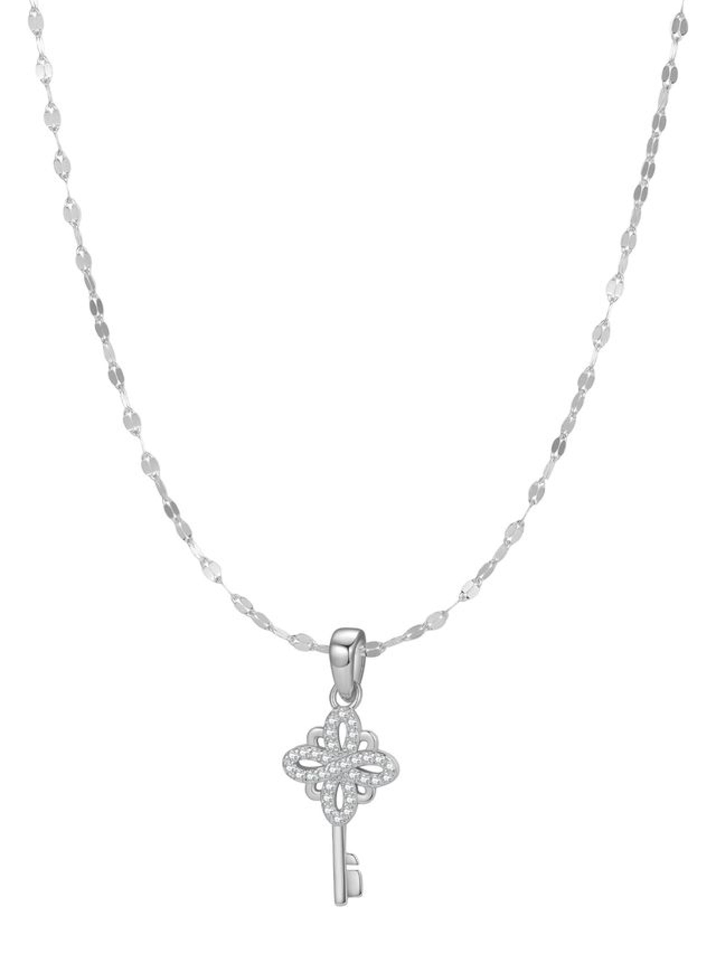 Hey Happiness Necklace 'New Beginnings' in Silver: front