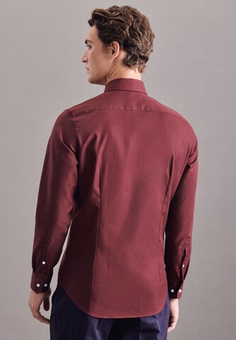 SEIDENSTICKER Slim Fit Hemd in Rot
