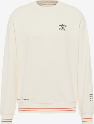 MUSTANG Sweatshirt in White: front