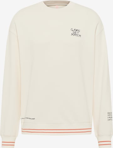 MUSTANG Sweatshirt in White: front