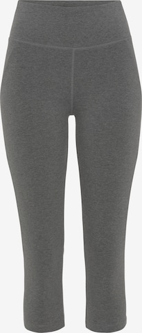 VIVANCE Skinny Workout Pants in Grey: front