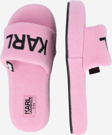 Papuci de casă de la Karl Lagerfeld pe roz