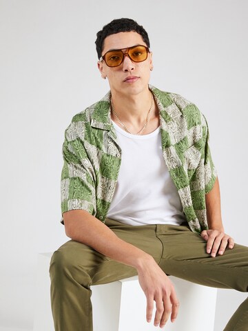 Comfort fit Camicia 'RESORT' di ELEMENT in verde: frontale