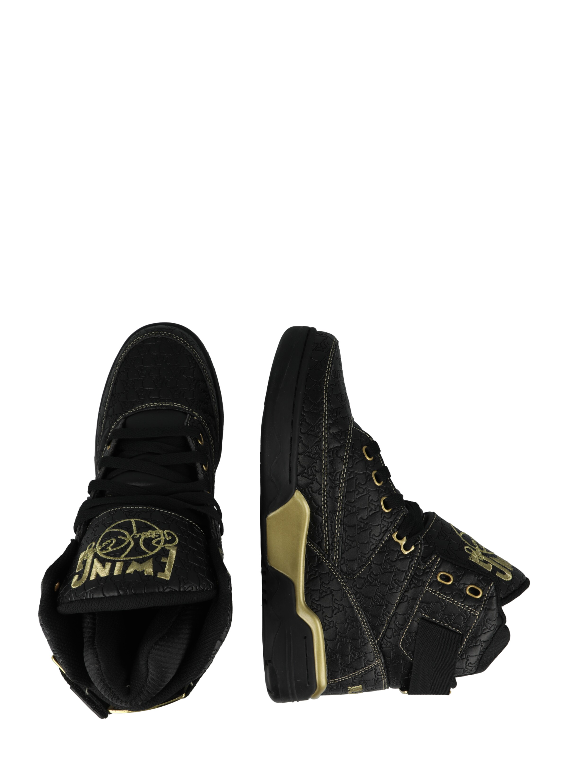 Patrick Ewing Sneakers hoog '33 HI X RAKIM' in Zwart