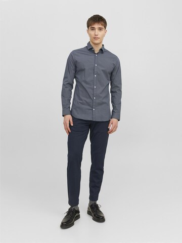 JACK & JONES Regular fit Риза 'Blackpool' в синьо