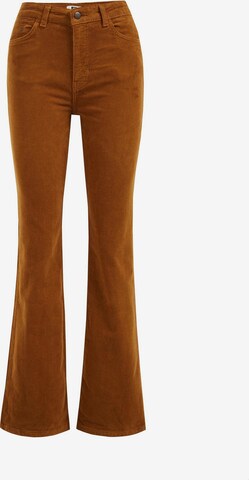 WE Fashion Zvonový Kalhoty – oranžová: přední strana