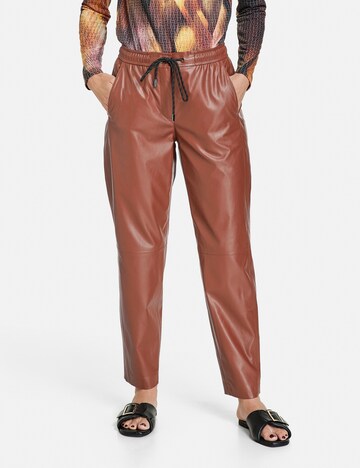 GERRY WEBER Loose fit Pants in Brown: front