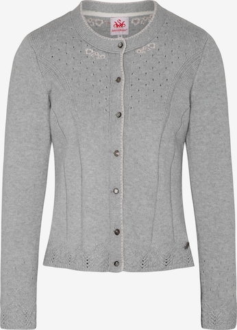 SPIETH & WENSKY Strickjacke 'Arianna' in Grau: Vorderseite