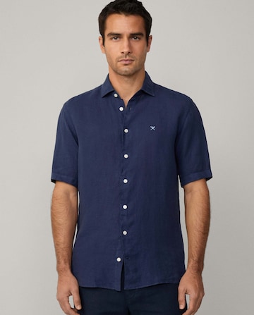 Hackett London Slim Fit Hemd in Blau: Vorderseite