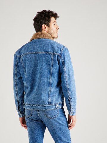 ABOUT YOU x Jaime Lorente Between-Season Jacket 'Sebastian' in Blue