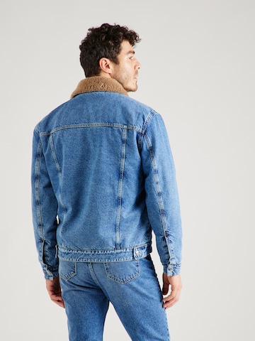 ABOUT YOU x Jaime Lorente Between-Season Jacket 'Sebastian' in Blue