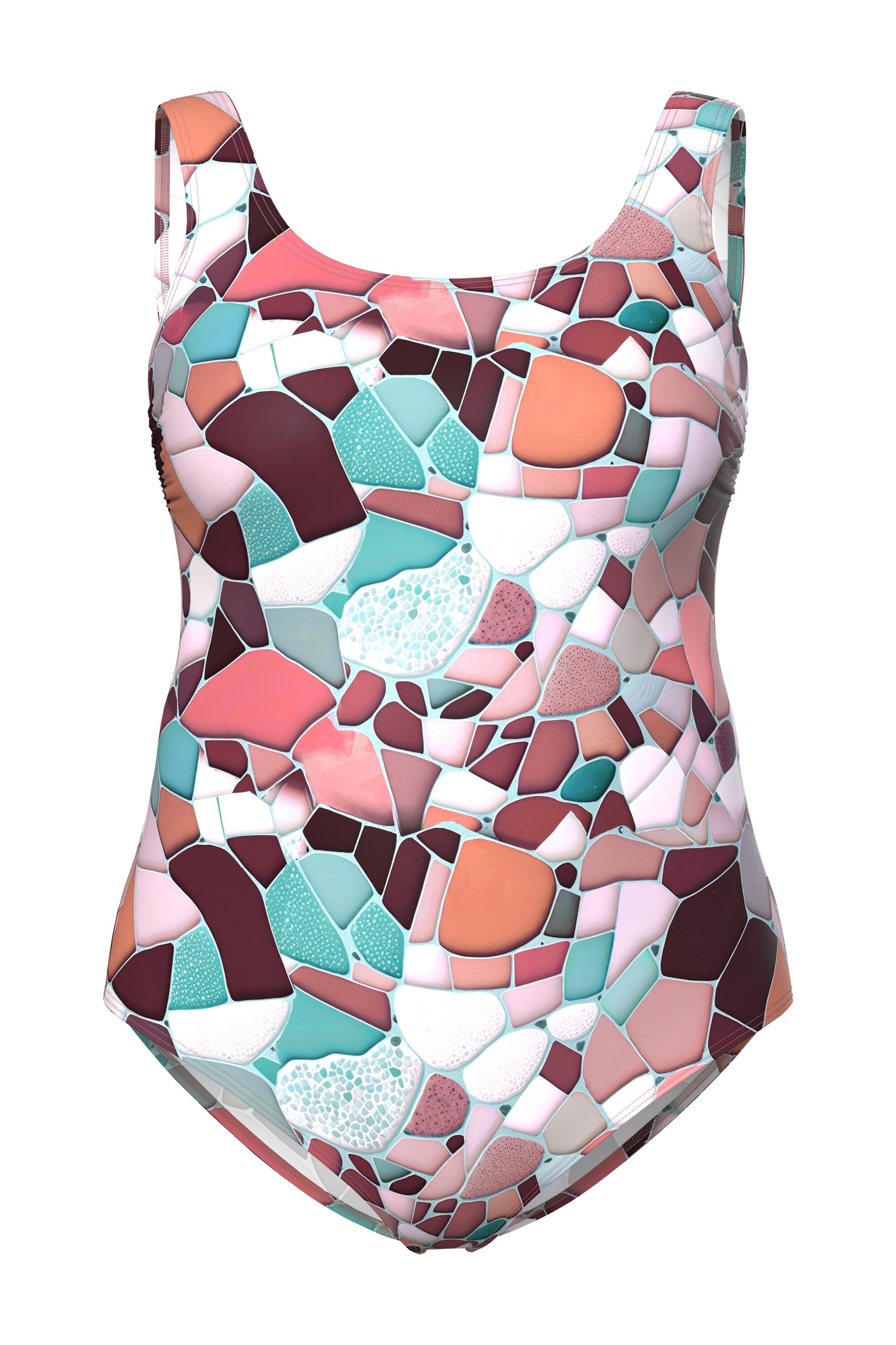 Ulla Popken Badeanzug in Grün: Vorderseite