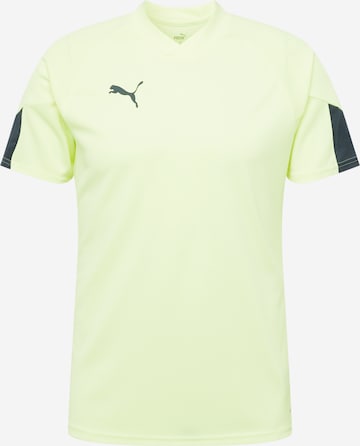 PUMA - Camiseta de fútbol en verde: frente