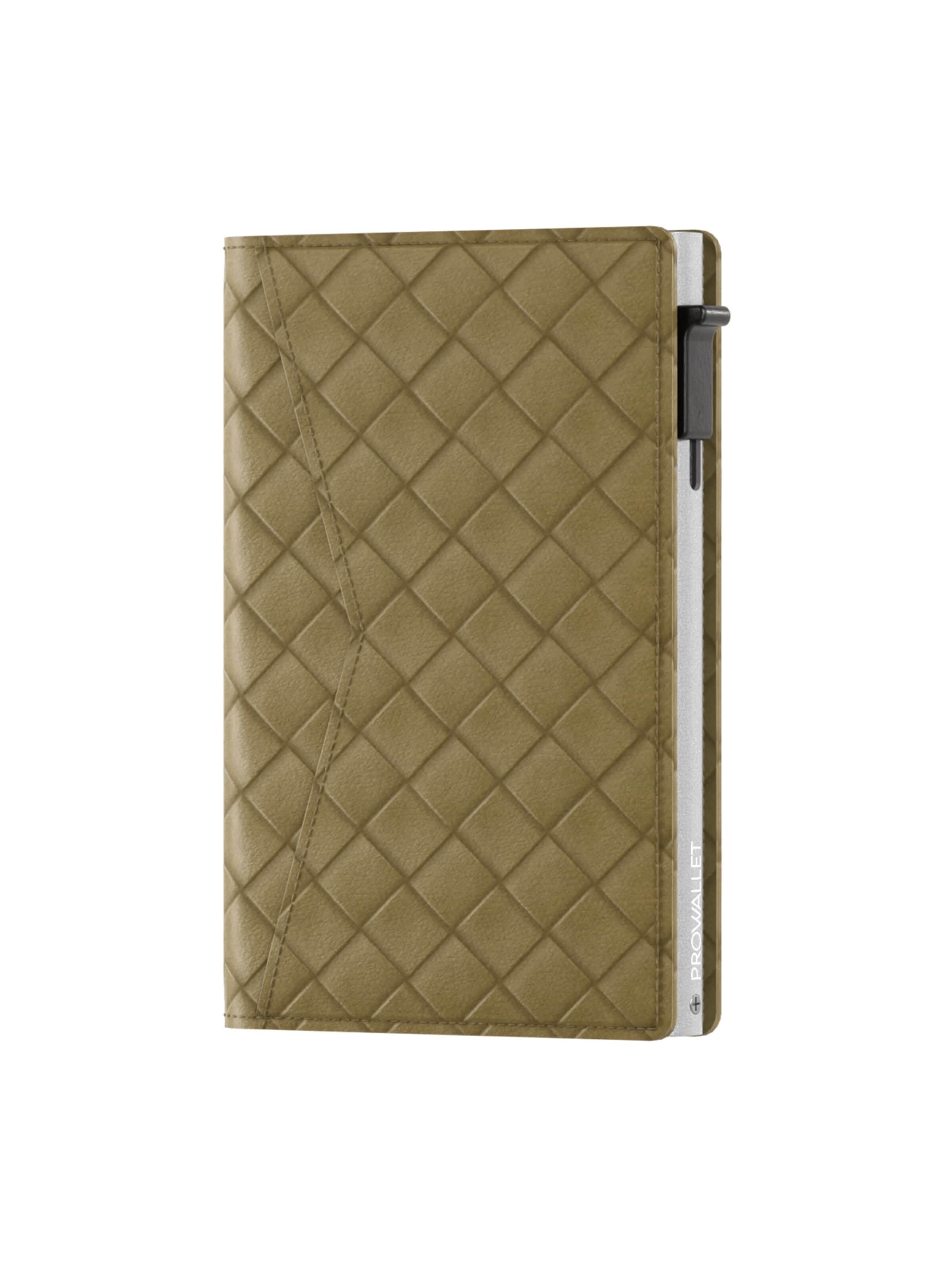 Prowallet Portemonnee 'Pasjeshouder Slim Woven' in Groen