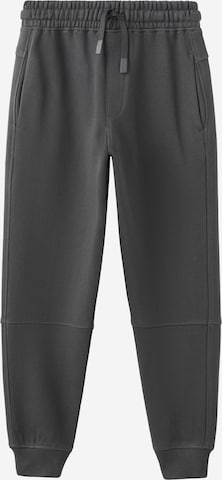 MANGO KIDS Tapered Housut 'LOGAN' värissä harmaa: etupuoli