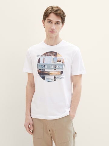 T-Shirt TOM TAILOR en blanc