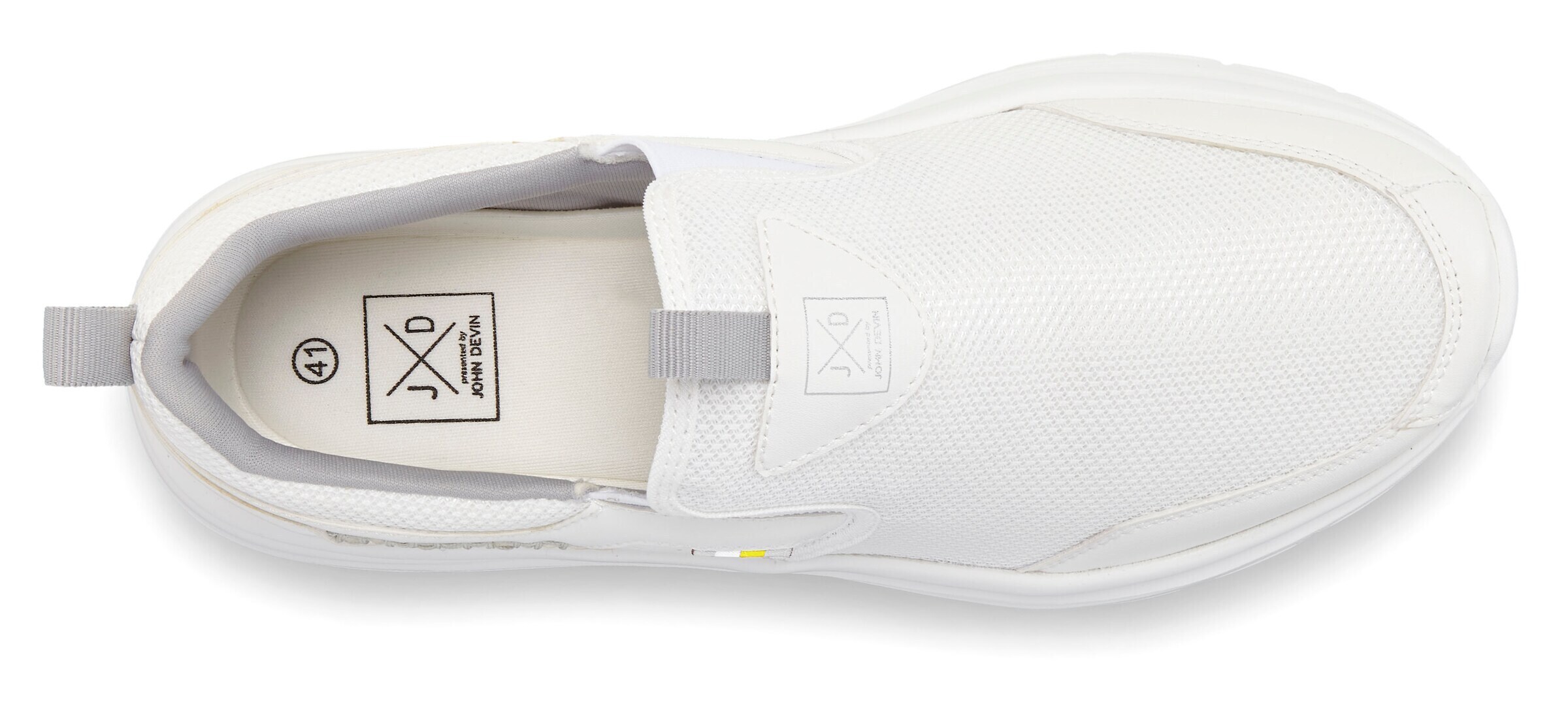 JOHN DEVIN Slip-Ons in White