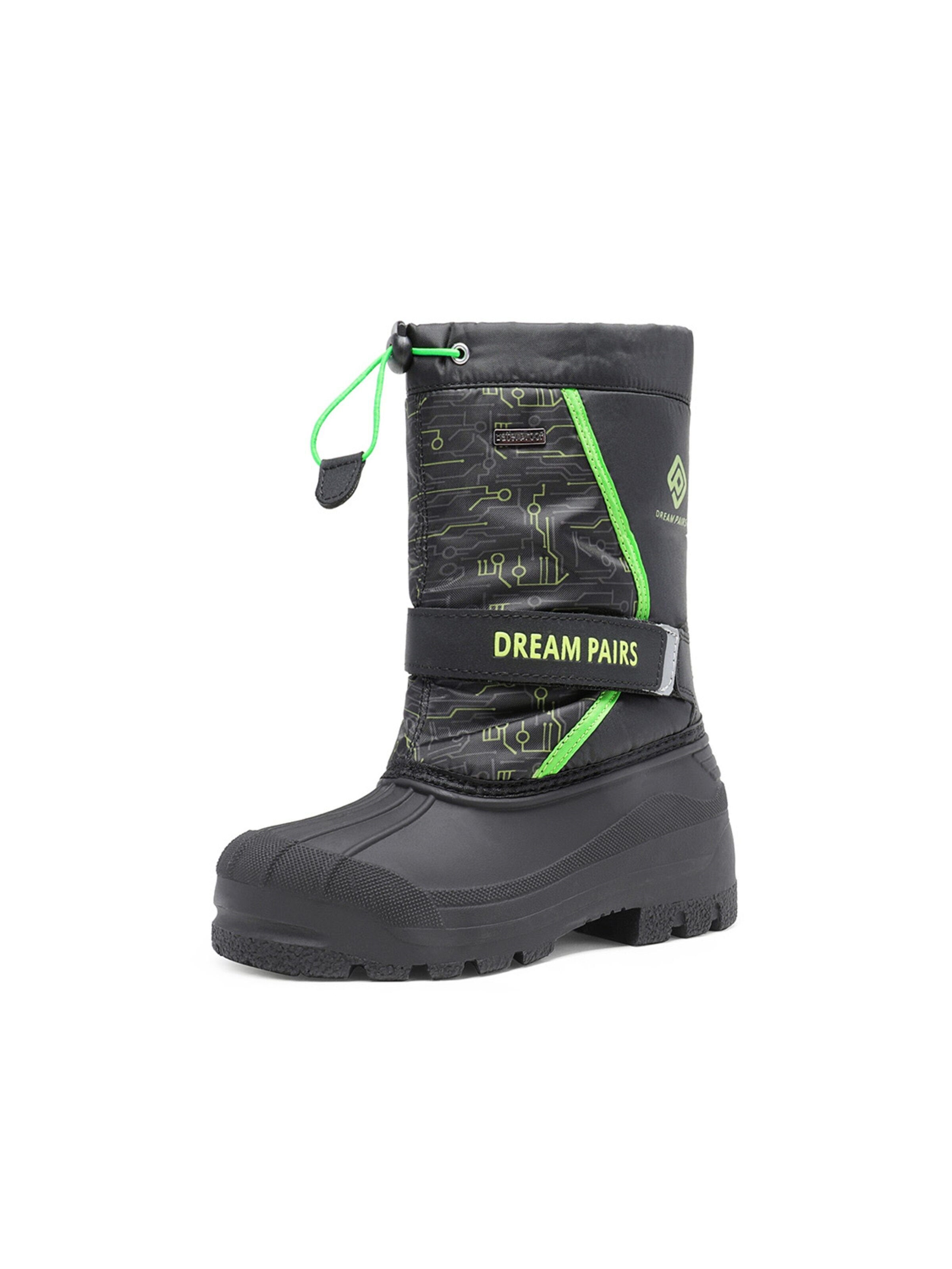 Bottes en caoutchouc 'Jungen Mädchen rutschfest wasserdichte' Dream Pairs en vert : devant