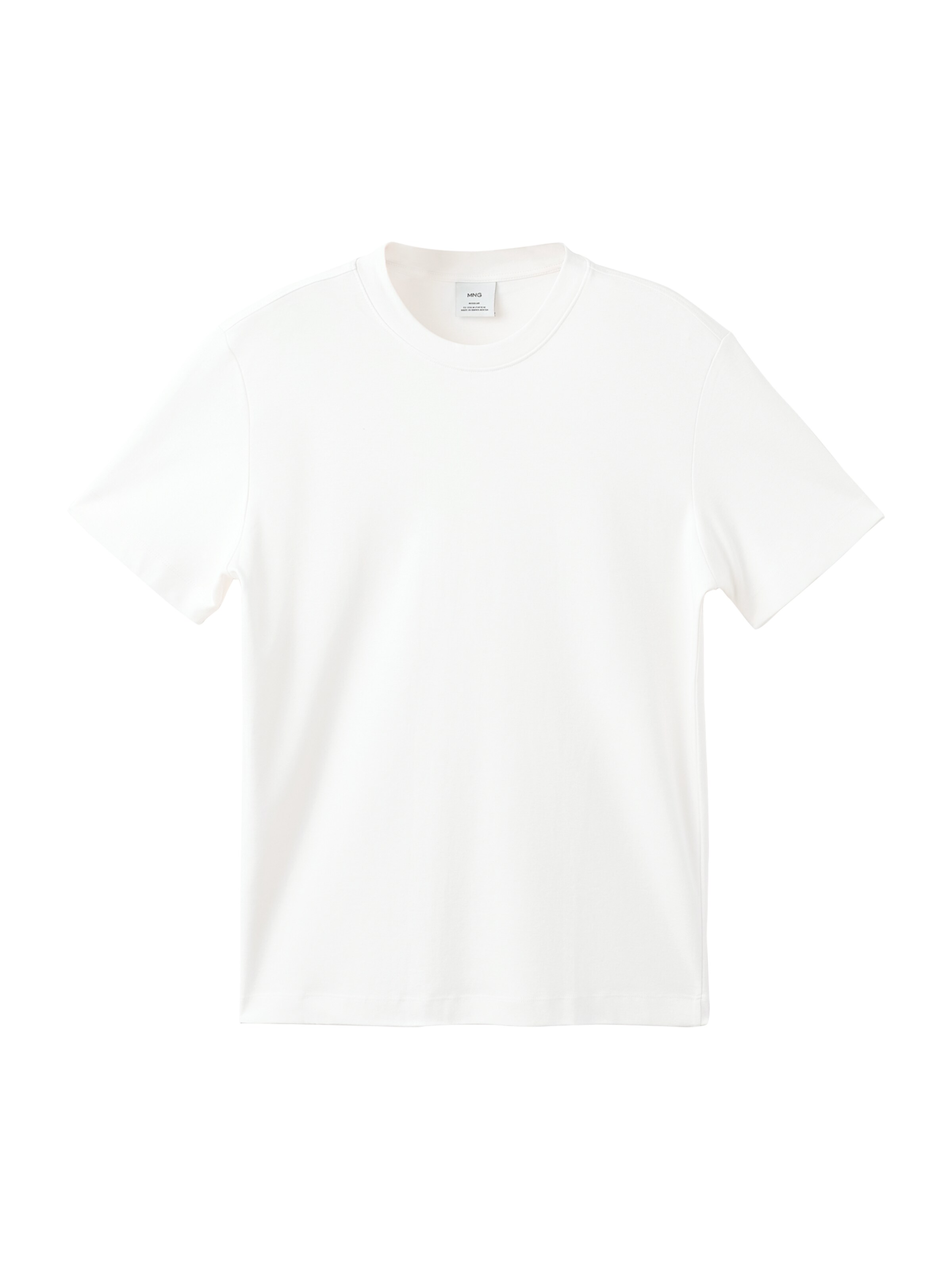 MANGO MAN Tričko 'Kimi' – bílá: přední strana