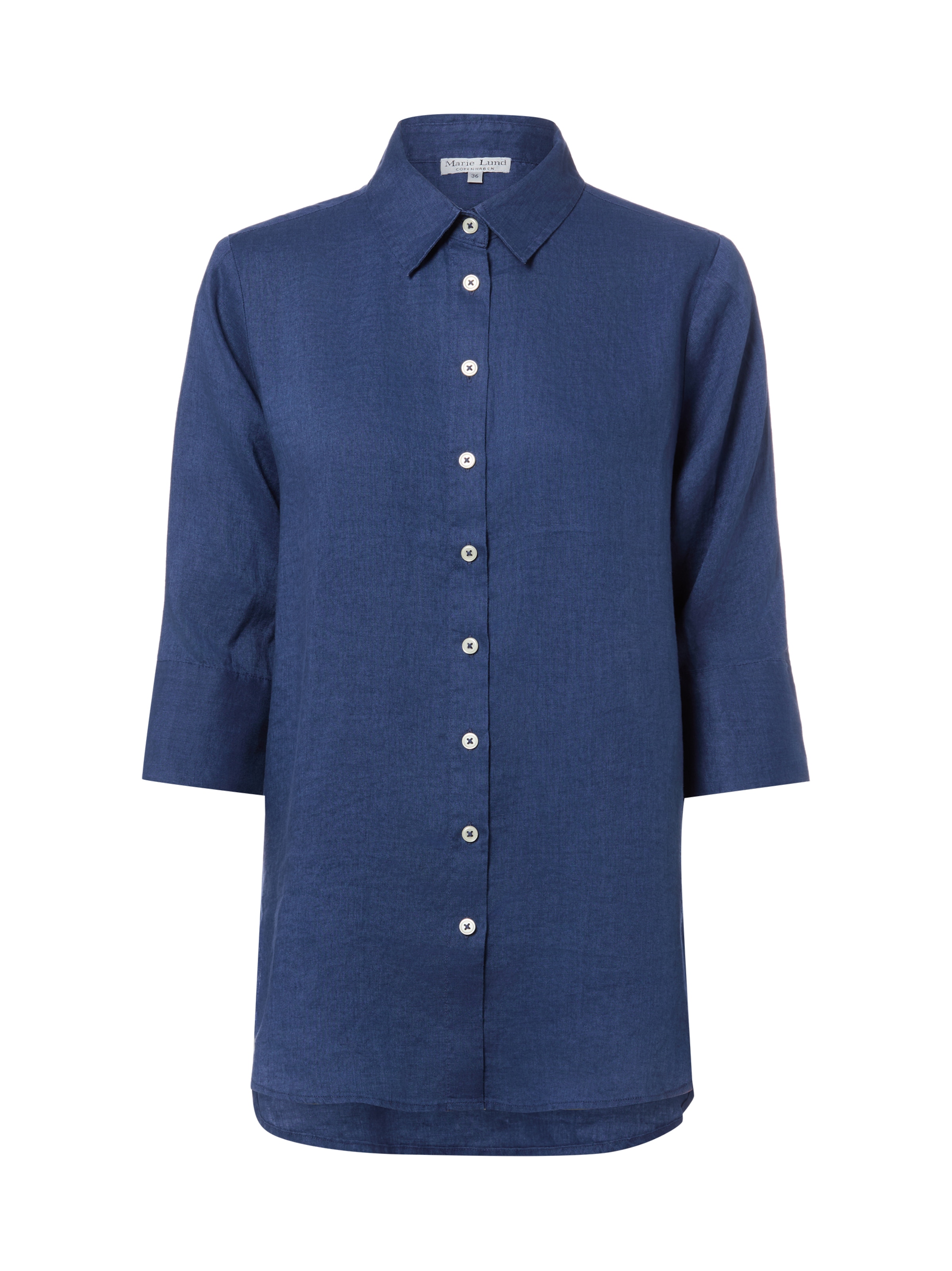 Marie Lund Blouse 'Rihab' in Blauw: voorkant