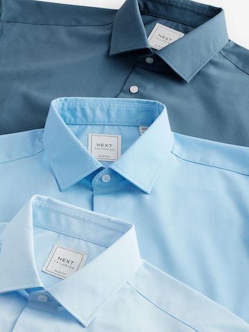 Coupe slim Chemise Next en bleu