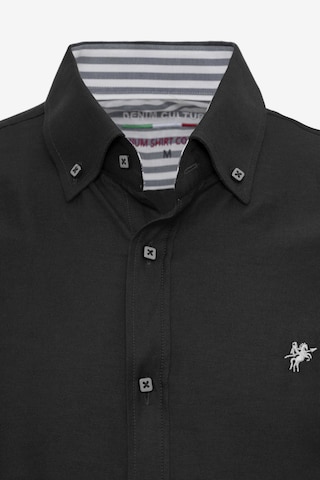 DENIM CULTURE Regular fit Button Up Shirt 'Tywin' in Black