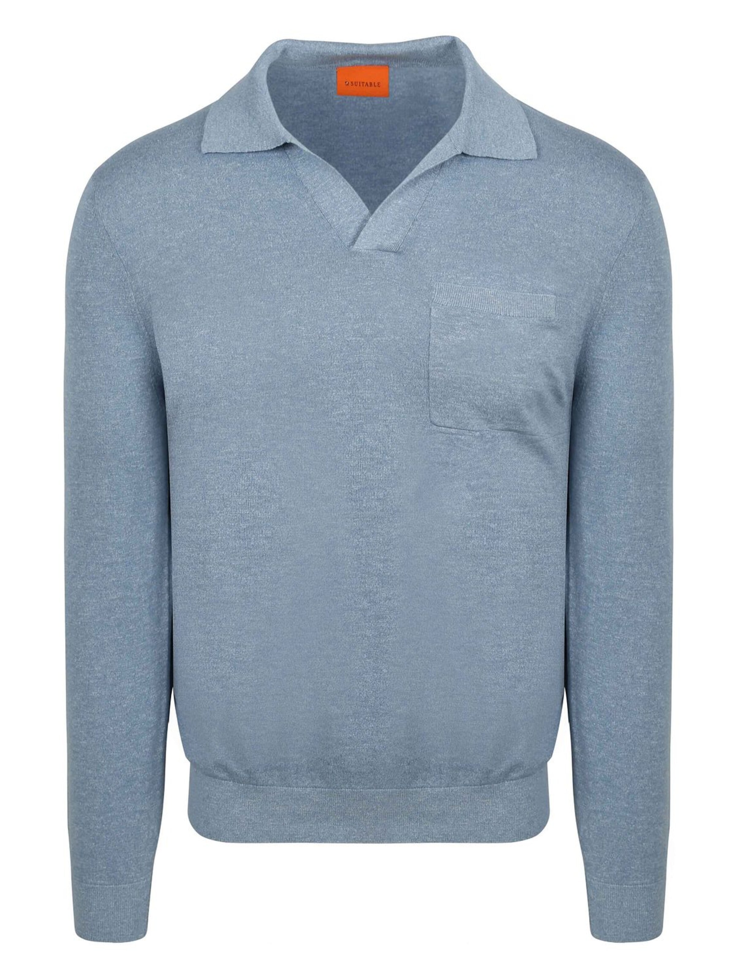 T-Shirt Suitable en bleu : devant