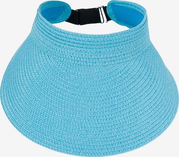 styleBREAKER Cap 'Papierstroh Visor Cap Einfarbig' in Blue