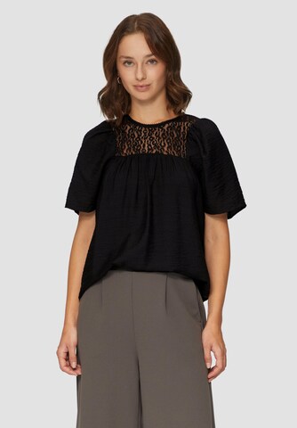 QS Blouse in Black: front