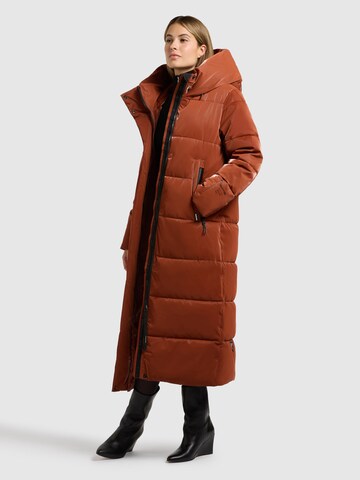 khujo Winter Coat 'Soulani5' in Orange