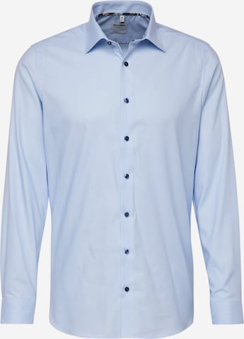 OLYMP - Camisa 'Level 5' em azul: frente